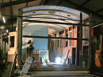 North end framing horizontals in place - Dave Clarke - 7 February 2010