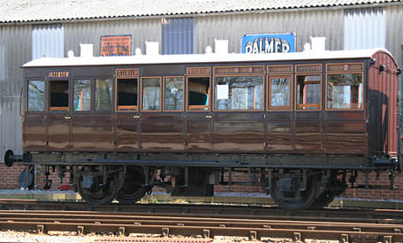SECR coach 3360 being shunted - Dave Clarke - 9 April 2011