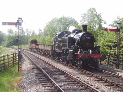 Spoil train arrives at Kingscote -Chris Dadson