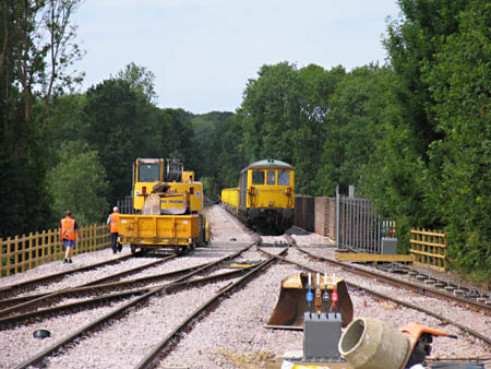 The two ground frames during the construction phase at East Grinstead - Nigel Longdon - 3 July 2010