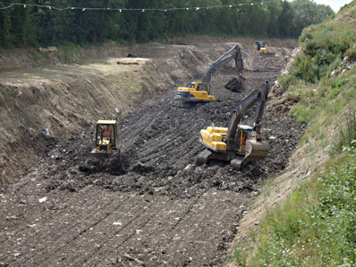 Work at the north end of the Imberhorne cutting - John Sandys - 28 June 2012