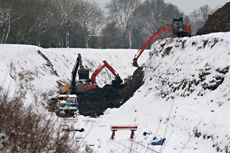 Work restarts after the snow - John Sandys - 21 January 2013