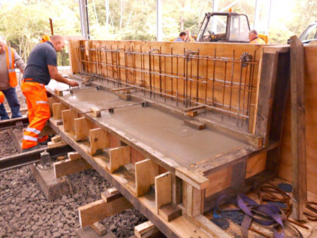 Reinforcing for embankment supports for Poleay Bridge - Jon Goff - October 2017