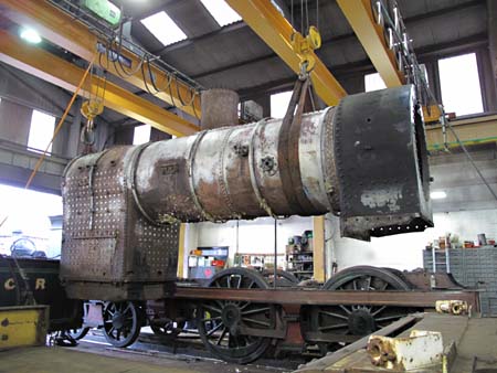 Boiler lifted from H-class - 23 March 2009 - John Fry