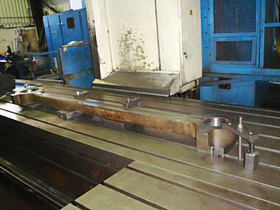Coupling rod, first side roughed out