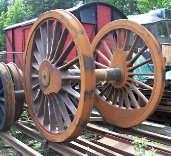 Driving wheels at South Devon Railway - Neville Watts