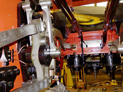 Valve gear erected - Fred Bailey - 6 March 2014