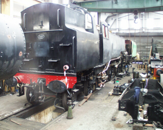 Rear view of loco