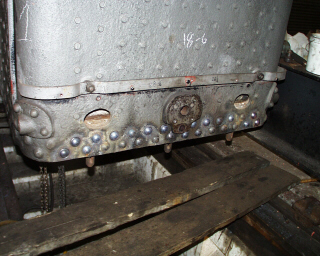 View of front foundation rivets