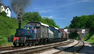 Sharpthorn with goods train