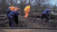 Working in the salt yard, 23/02/03