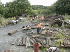 Working in the salt yard, 07/09/03