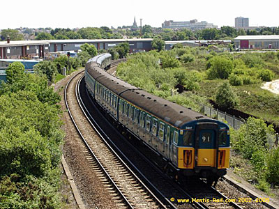 3417 and 1498 at Holes Bay - 11 June 2005 - Hentis Rail