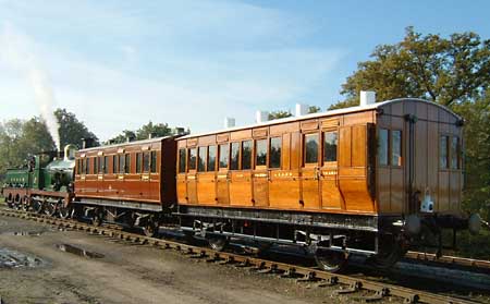 O1 loco with 661 and 114 in the carriage yard at Horsted - 4 Nov 2006 - Richard Salmon
