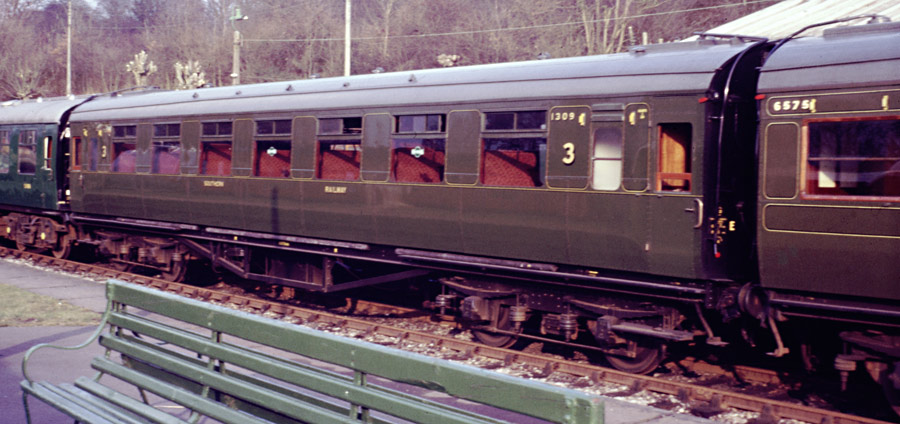 SR Maunsell Open Third 1309 - March 1985 - Richard Salmon