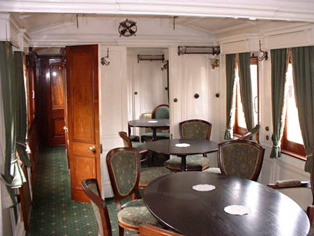 LNWR Semi-Royal Saloon, interior - David Jones