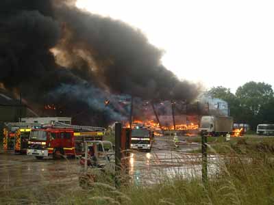 Fire in the Business park