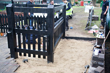 Working on the cattle pens - John Sandys - 8 May 2012