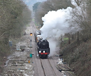 9F on its way to East Grinstead - Steve Lee - 16 March 2013
