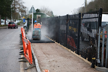 New path being laid at East Grinstead - John Sandys - 15 March 2013