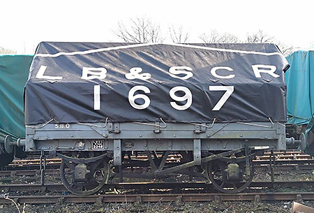 LBSCR wagon 3346 with tarpaulin fitted - Matt Lander - 5 February 2022