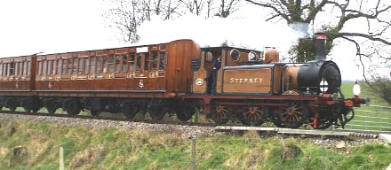 Stepney with Metropolitan Railway coaches