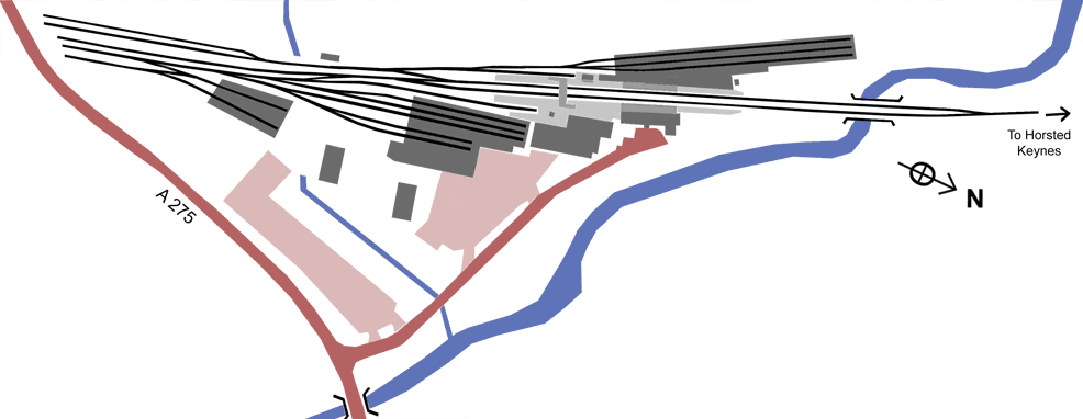 Sheffield Park track layout - 2020