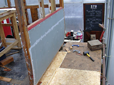 New panels being fitted - 24 December 2009