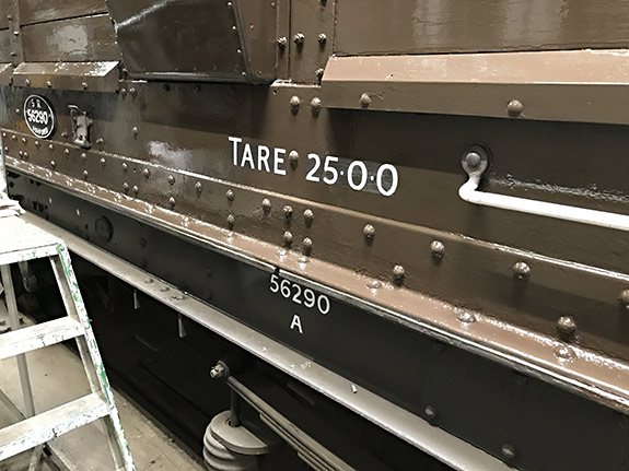 Tare lettering after repainting round it - Richard Salmon - 25 July 2021