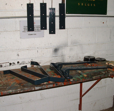 Painted components on bench - Sept 2011 - Martin Skrzetuszewski