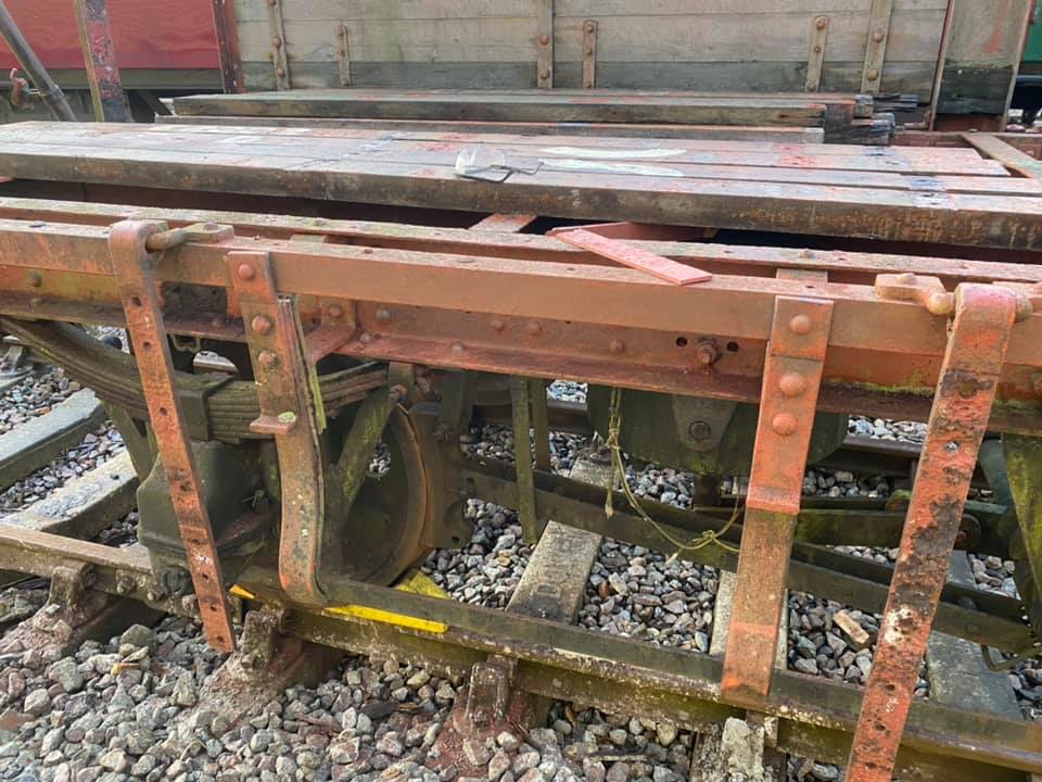 Needlegunned section of kerb rail - 20 December 2020