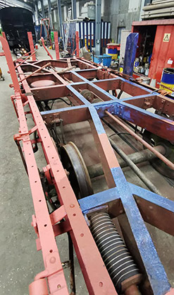 Chassis in maintenance area - 8 October 2021