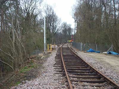 Track transition from Bullhead rail on timber sleepers to flat-bottomed on concrete