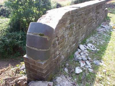 Wall above cattle creep