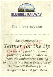 Tenner for the tip - sample  scan of certificate 1