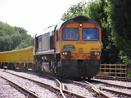 First loaded train ready to leave East Grinstead - 5 July 2010 - Nigel Longdon