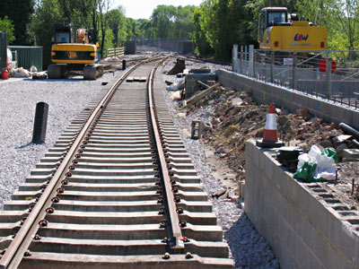 Track laid into platform - May 2010 - Nigel Longdon
