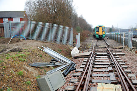 Track realigned on our main-line connection - 4 February 2010 - Pat Plane