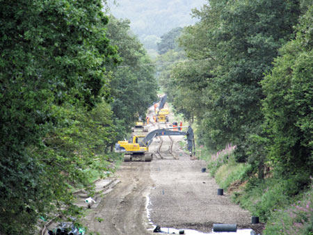 Track being laid northwards towards Imberhorne Lane - John Sandys - 16 Aug 2012