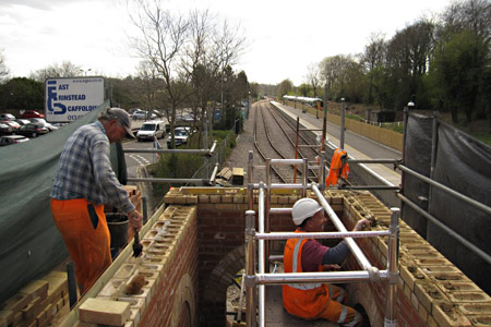 Working on the brickwork - Mike Hopps - 1 May 2013