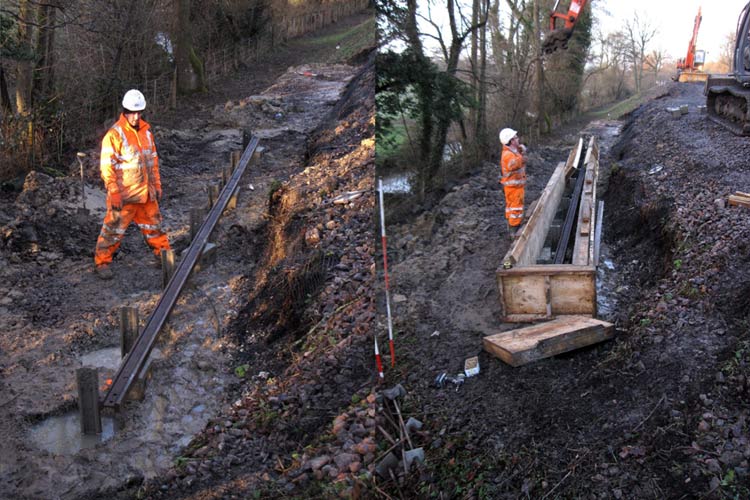 Piles linked and shuttering constructed - Mike Hopps - 16 January 2015