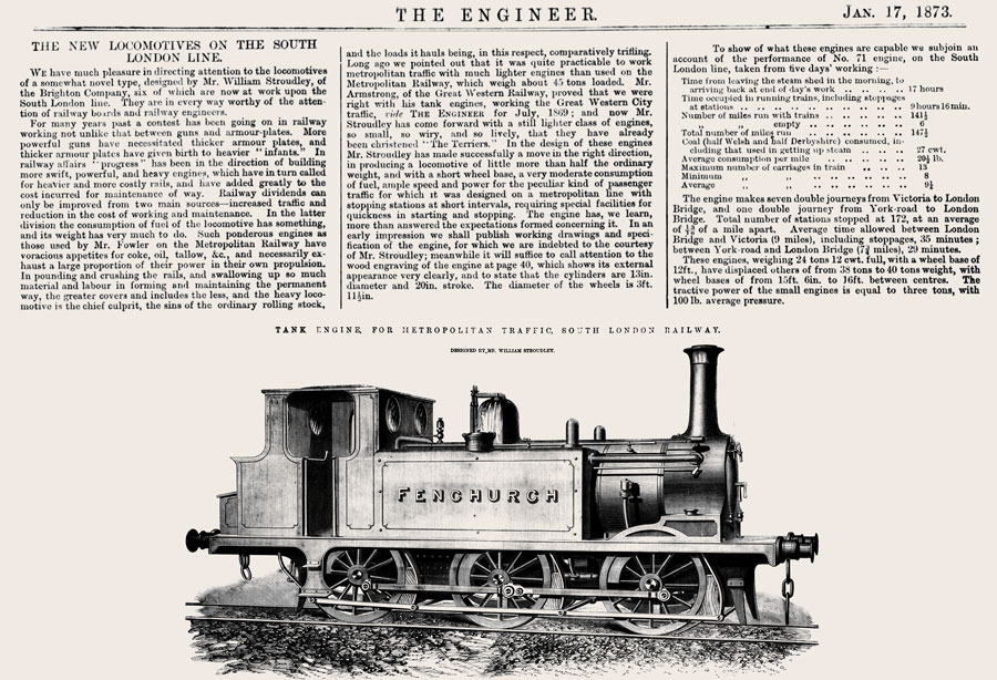 Fenchurch in The Engineer - January 1873. Click for enlargement