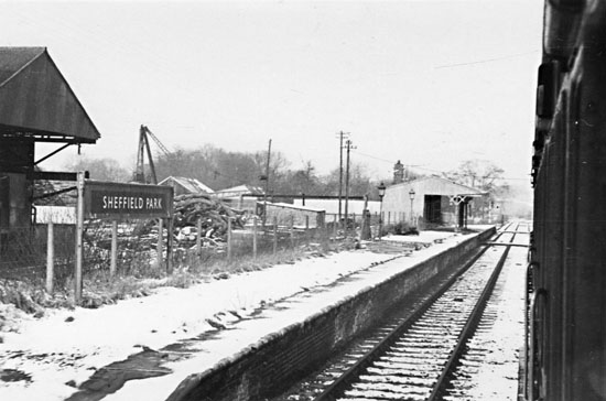Sheffield Park Platform 2, 1950s - Bluebell Railway archive