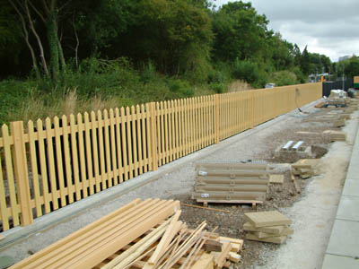 The section of fence completed - David Chappell