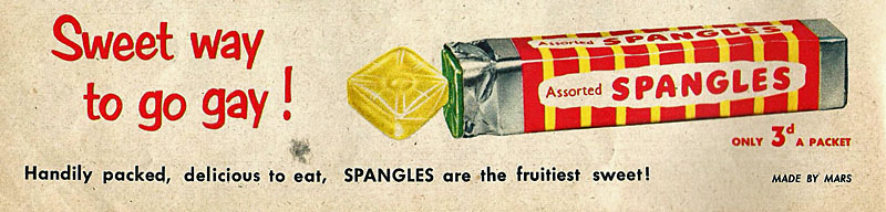 Spangles advert from 1953