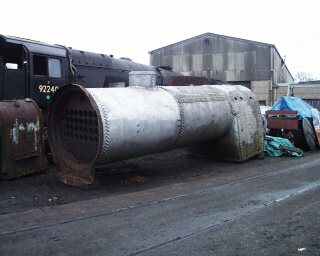 Boiler in new position