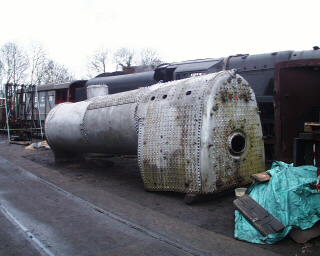 Boiler in new position