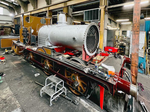 Fenchurch's boiler fitted to its frames - Andy Kelly - 15 August 2022