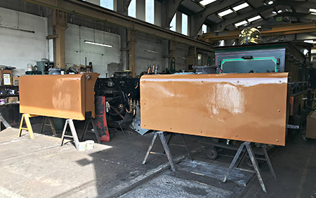 Side tanks being painted - Richard Salmon - 18 May 2022