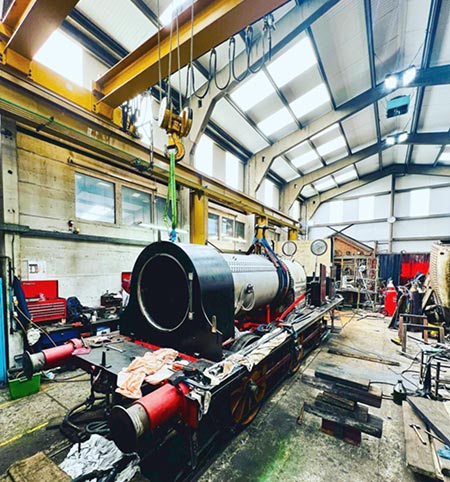Boiler and smokebox test fitted - Andy Kelly - 17 June 2022